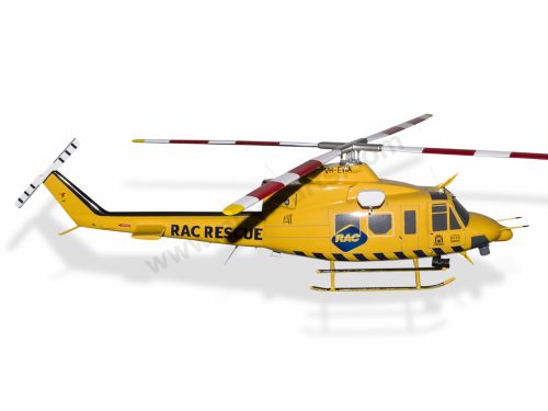 Bell 412 RAC Rescue Wood Handcrafted Replica Display Model