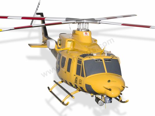 Bell 412 RAC Rescue Wood Handcrafted Replica Display Model