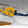 Bell 412 RACQ CareFlight Queensland Wood Handcrafted Replica Display Model