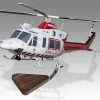 Bell 412EP Air Ambulance Victoria HEMS 3 Wood Handcrafted Replica Display Model