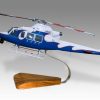 Bell 412EP Miyazaki Prefecture Wood Handcrafted Replica Display Model