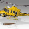 Bell 412EP RAC Rescue Wood Handcrafted Replica Display Model