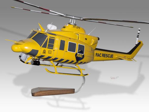 Bell 412EP RAC Rescue Wood Handcrafted Replica Display Model