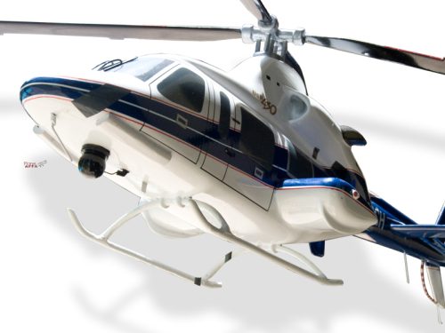 Bell 430 Helicopter Wood Handcrafted Replica Display Model