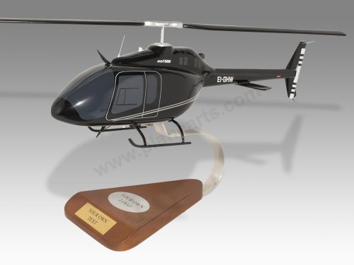 Bell 505 Jet Ranger X Wood Handcrafted Replica Display Model