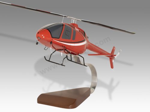 Bell 505 Mountain Flyers Wood Handcrafted Replica Display Model