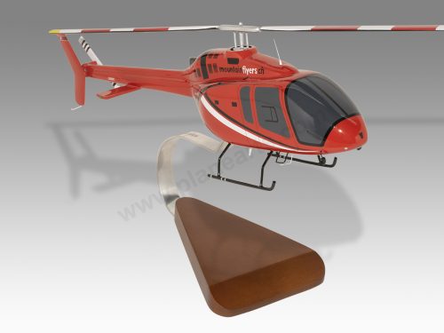 Bell 505 Mountain Flyers Wood Handcrafted Replica Display Model