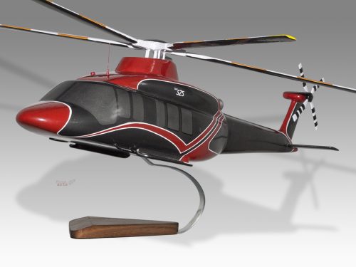 Bell 525 Relentless Wood Handcrafted Replica Display Model