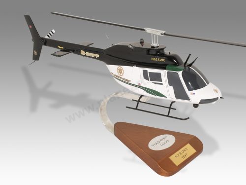 Bell OH-58C Williamson County Wood Handcrafted Replica Display Model