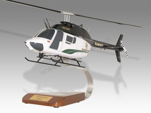 Bell OH-58C Williamson County Wood Handcrafted Replica Display Model