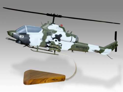 Bell UH-1 Cobra US Marines Wood Handcrafted Replica Display Model