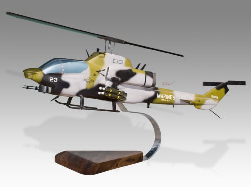 Bell UH-1F Iroquois US Marines Wood Handcrafted Replica Display Model