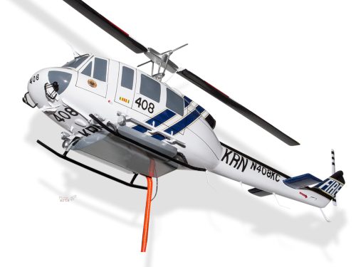 Bell UH-1H Iroquois Kern County Helitack Wood Handcrafted Replica Display Model