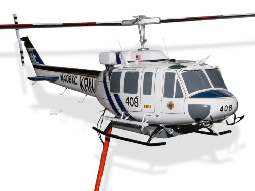 Bell UH-1H Iroquois Kern County Helitack Wood Handcrafted Replica Display Model