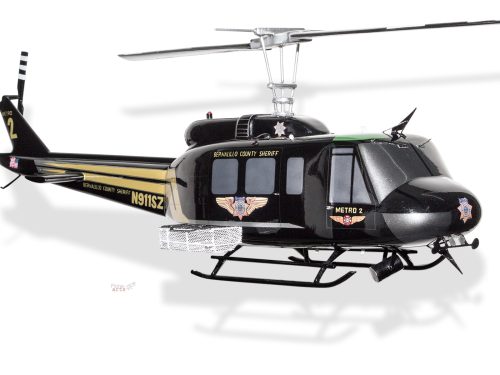 Bell UH-1H Iroquois Bernalillo County Sheriff Wood Handcrafted Replica Display Model