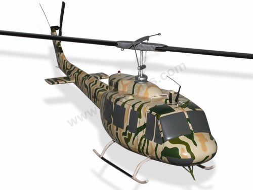 Bell UH-1H USAF SOS Wood Handcrafted Replica Display Model