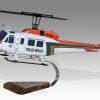 Bell UH-1N Twin Huey Las Vegas Police Rescue Wood Handcrafted Replica Display Model