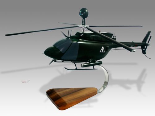 Bell OH-58D Kiowa Warrior Wood Handcrafted Replica Display Model