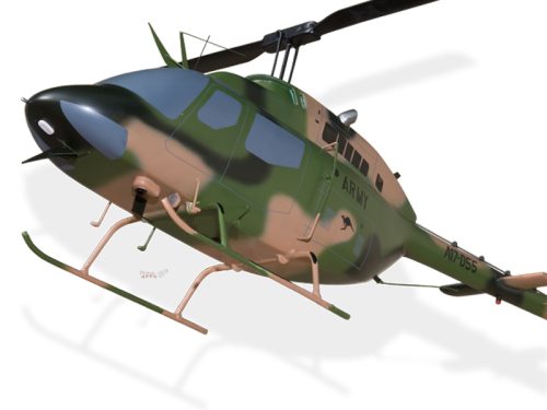 Bell OH-58 Kiowa Australian Navy Wood Handcrafted Replica Display Model