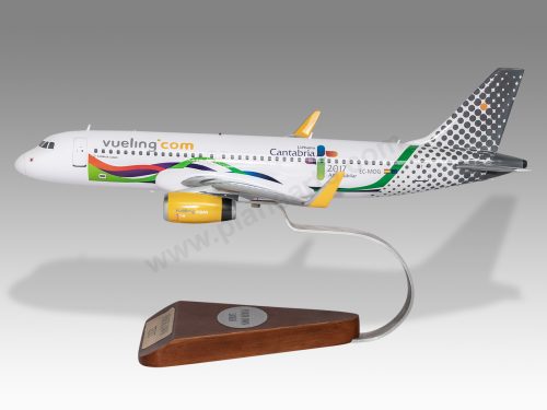 A320 Vueling Wood Handcrafted Replica Display Model