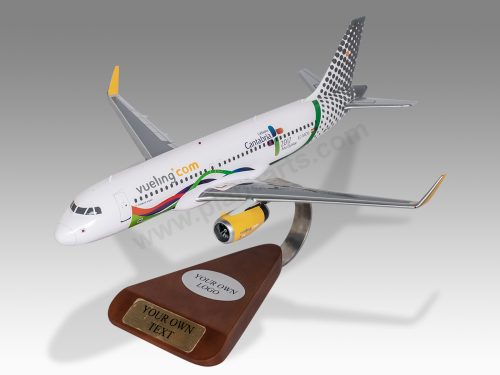 A320 Vueling Wood Handcrafted Replica Display Model