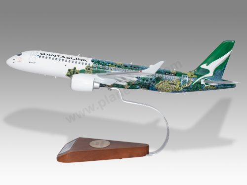 Airbus A220-300 QantasLink Wood Handcrafted Replica Display Model