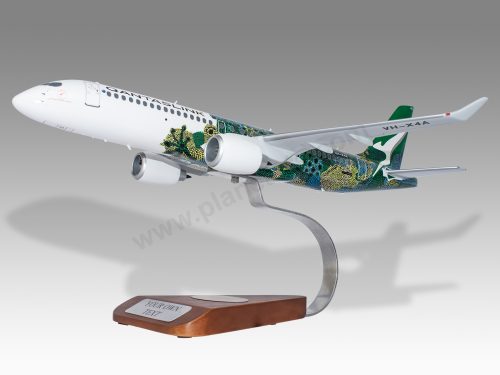 Airbus A220-300 QantasLink Wood Handcrafted Replica Display Model