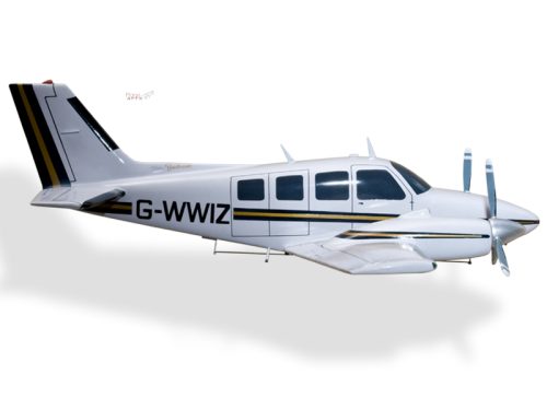 Beechcraft 58 Bonanza Wood Handcrafted Replica Display Model