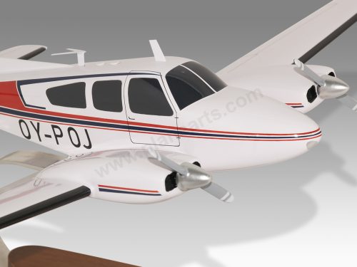 Beechcraft B-55 Baron Wood Replica Scale Custom Model Aircraft