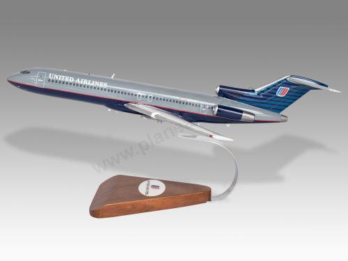 Boeing 727-200 United Airlines Wood Handcrafted Replica Display Model