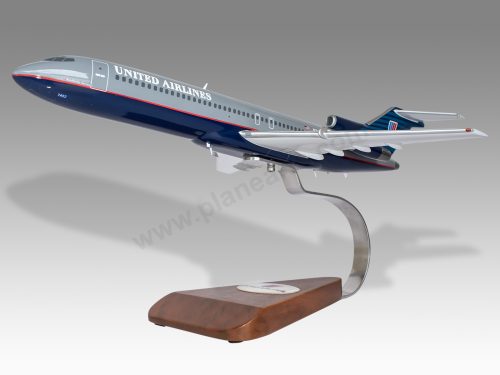 Boeing 727-200 United Airlines Wood Handcrafted Replica Display Model