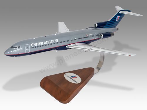 Boeing 727-200 United Airlines Wood Handcrafted Replica Display Model