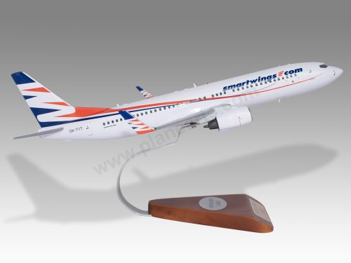 Boeing 737-800 Smartwings Wood Handcrafted Replica Display Model