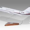 Dassault Falcon 2000EX NetJets Wood Handcrafted Replica Display Model