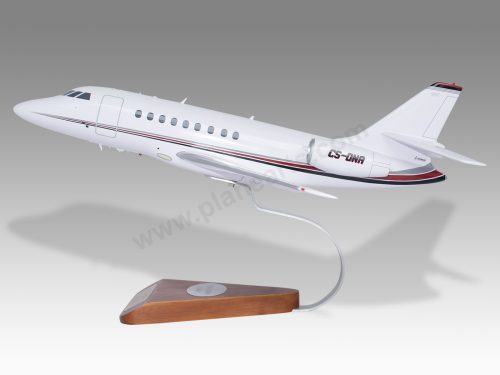 Dassault Falcon 2000EX NetJets Wood Handcrafted Replica Display Model