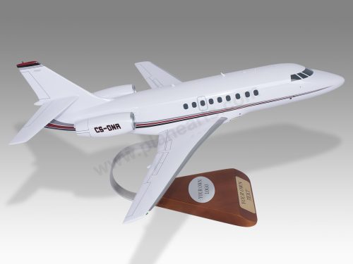 Dassault Falcon 2000EX NetJets Wood Handcrafted Replica Display Model