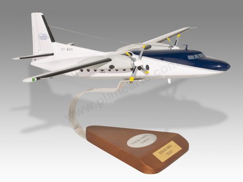 Fokker F-27 Business Flight Wood Handcrafted Replica Display Model