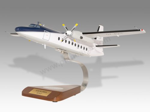 Fokker F-27 Business Flight Wood Handcrafted Replica Display Model