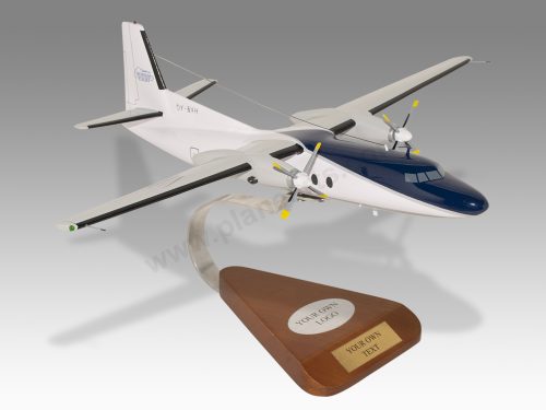 Fokker F-27 Business Flight Wood Handcrafted Replica Display Model