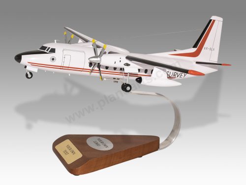 Fokker F27-400 Fields Survey Flight Wood Handcrafted Replica Display Model