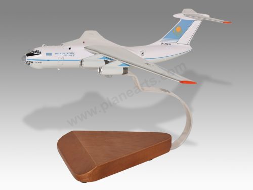 Ilyushin Il-76TD Kazakhstan Airlines Wood Handcrafted Replica Display Model