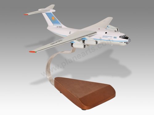 Ilyushin Il-76TD Kazakhstan Airlines Wood Handcrafted Replica Display Model