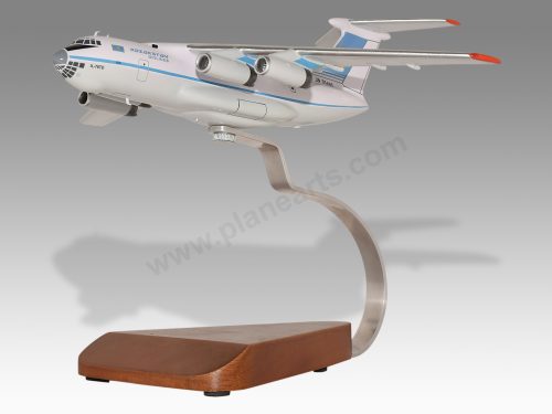 Ilyushin Il-76TD Kazakhstan Airlines Wood Handcrafted Replica Display Model