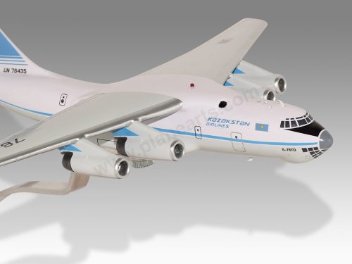 Ilyushin Il-76TD Kazakhstan Airlines Wood Handcrafted Replica Display Model