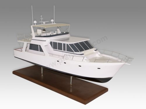 Pilothouse Cruiser 58 Wood Handcrafted Replica Display Model