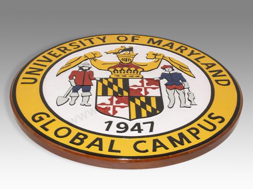 University of Maryland Global Campus Wood Handcrafted Replica Display Model