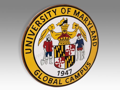 University of Maryland Global Campus Wood Handcrafted Replica Display Model