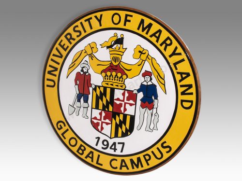 University of Maryland Global Campus Wood Handcrafted Replica Display Model