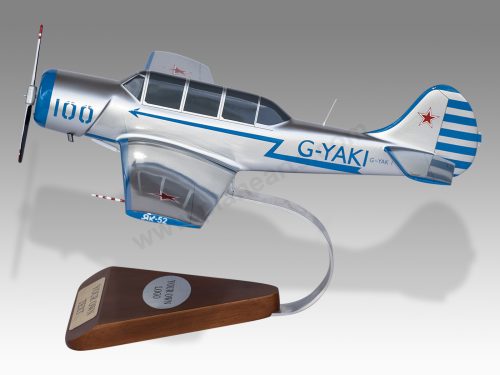 Yakovlev Yak-52 Wood Handcrafted Replica Display Model